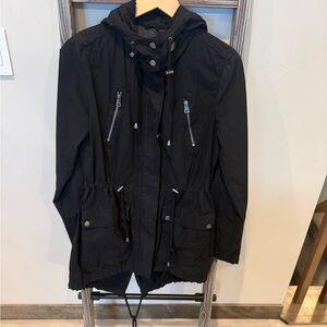 Levi's Black Jacket with Striped Lining